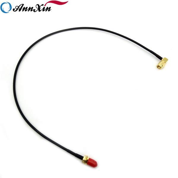RG174 RP SMA Male Right Angle To RP SMA Female 50 Ohm Coaxial Cable Assemblies (2)