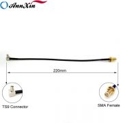 SMA Female Bulkhead Crimp To TS9 Female Crimp Connector Coaxial Cable (3)