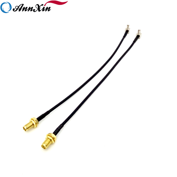 SMA Female Bulkhead Crimp To TS9 Female Crimp Connector Coaxial Cable (6)