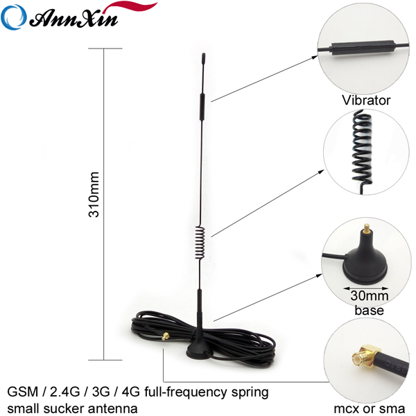 800-2700MHz 12 dbi Gsm Sucker Magnetic Mount Antenna With SMA RG58 Cable (2)