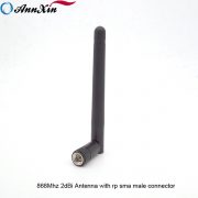 Factory Price 2dBi Rubber Duck Spring Wire Whip Antenna 868Mhz With SMA Male (3)