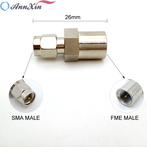 Hot selling RF Coaxial SMA Male to FME male connector adaptor (2)