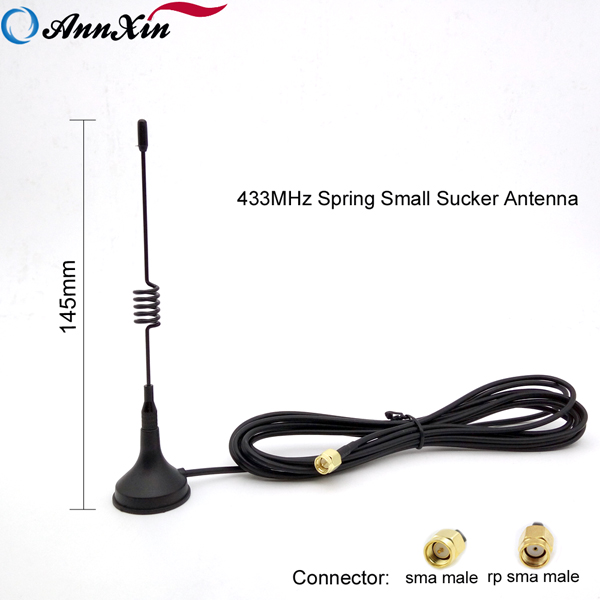 Professional customized high gain 433mhz 5dbi Sucker Helical Magnetic Mount antenna (2)