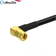 SMA Male Right Angle to SMA Male Straight RG223 Coaxial Pigtail Cable 150cm (3)