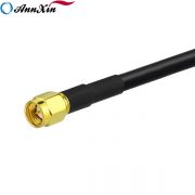 SMA Male Right Angle to SMA Male Straight RG223 Coaxial Pigtail Cable 150cm (4)