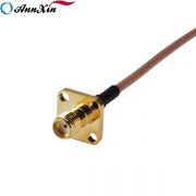 SMA Panel Mount Female to SMB Right Angle Female With RG316 Cable Length 6cm (3)