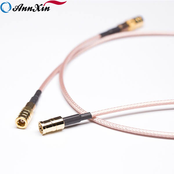 SMB Female Cable Coaxial Straight To SMB Solder With Brown Cable RG316 (3)