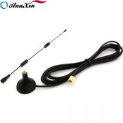 TOP Quality 2.4G 7dBi wifi spring whip magnetic antenna with RG174 cable (5)