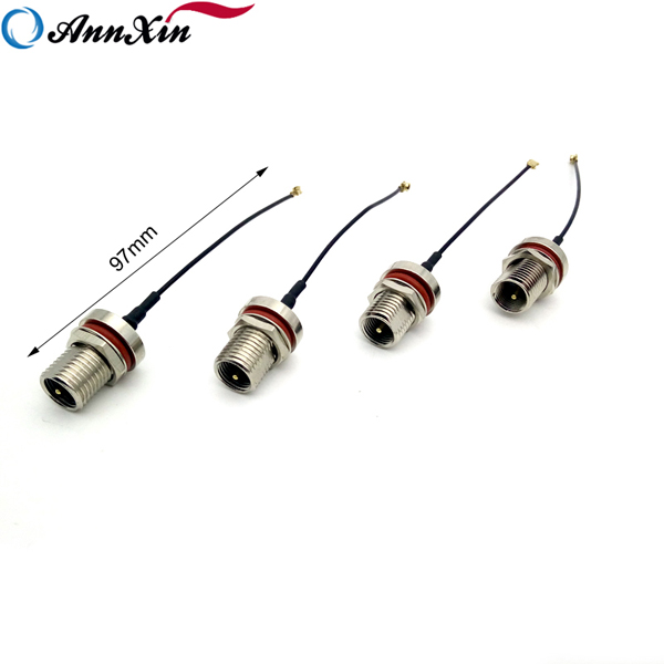 Wholesale FME Male Bulkhead To IPEX UFL 97mm 1.13mm RF Coaxil Cable Assembly (5)