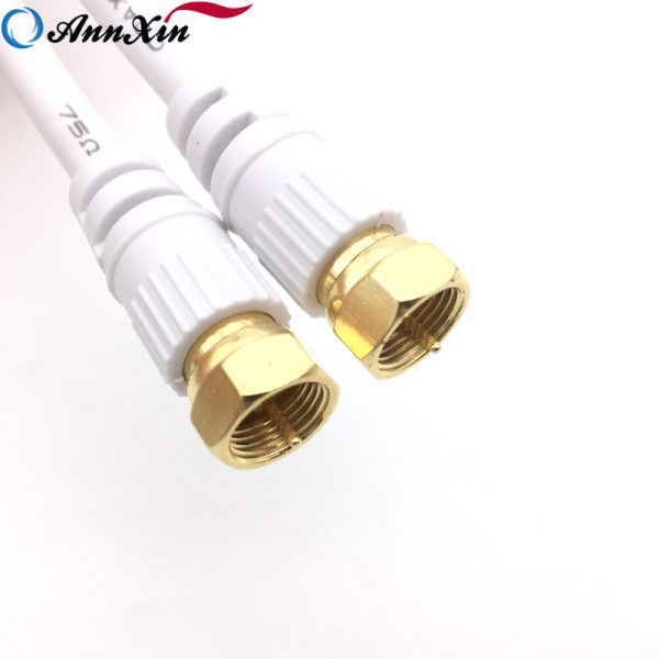 15M Long White F Male Connector RG 59 RG59 CCTV Coaxial Cable (4)