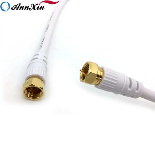 15M Long White F Male Connector RG 59 RG59 CCTV Coaxial Cable (8)