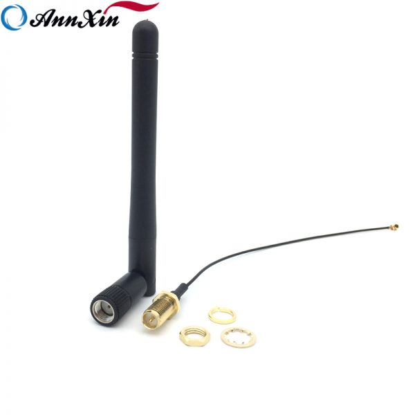 2.4GHz 2dBi 50ohm Wireless Wifi Omni Copper Dipole Antenna SMA To IPEX Cable For Router (6)