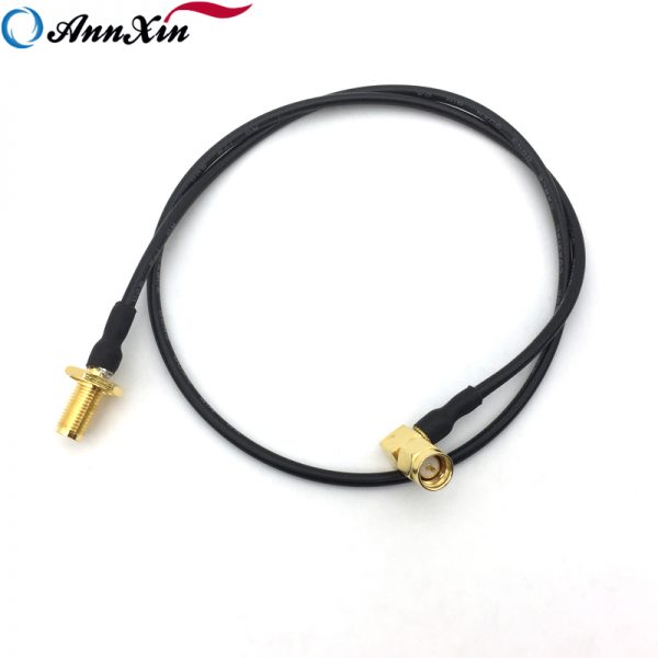 50 ohm SMA Male Right Angle to SMA Female Bulkhead RG174 Coaxial Cable (4)