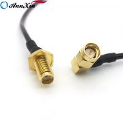 50 ohm SMA Male Right Angle to SMA Female Bulkhead RG174 Coaxial Cable (5)
