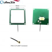 50x50mm Uhf Rfid Ceramic Chip Antenna With U.fl 1.13mm Cable (2)