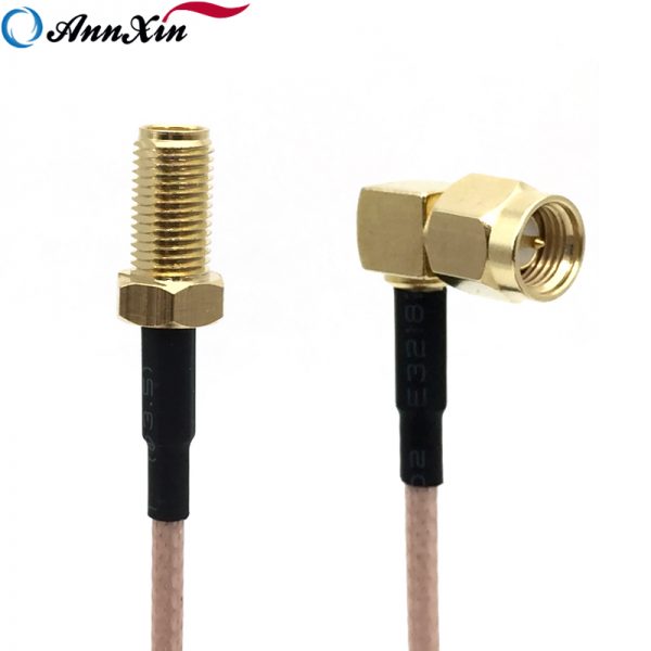 610mm Long SMA Male Right Angle To SMA Female Straight Connector RG316 Coaxial Cable (6)
