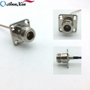 BNC Male Connector Crimp To N Female Flange Connector RG316 Cable 27cm Long (5)