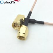 Custom RF Cable SMA Male To SMA Male Right Angle RG 178 Coax Cable Assemblies (2)