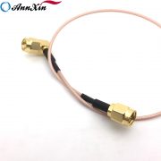 Custom RF Cable SMA Male To SMA Male Right Angle RG 178 Coax Cable Assemblies (3)
