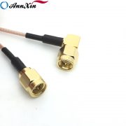 Custom RF Cable SMA Male To SMA Male Right Angle RG 178 Coax Cable Assemblies (5)