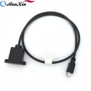 Customized Length Male To Female Waterproof Mini USB Panel Mount Cable (4)
