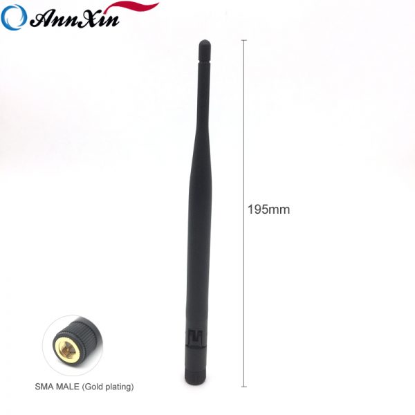 High Quality Gold plating SMA MALE Omni 2.4GHz 5dBi Wifi Duck Antenna (4)