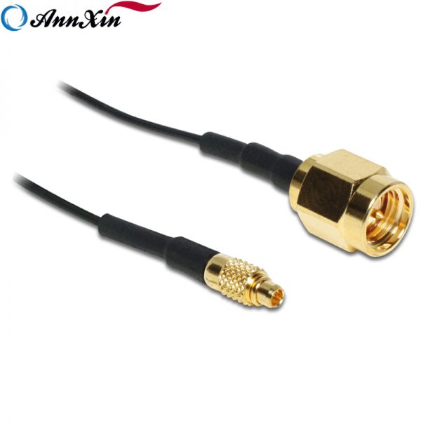 High Quality MMCX Plug to RP-SMA Plug adaptor RF 1.13mm Coaxial Cable (2)