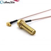 Long Thread SMA Female to MMCX Male connector RG178 Pigtail Cable 22cm Long (8)