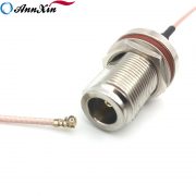 New 50Ω N Female Bulkhead with O-ring to U.FL(IPX) RF Pigtail Cable RG178 20cm (2)