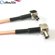 RP SMA Female Jack To TS9 Male Right Angle Y Type RG316 Cable 15cm Long (2)