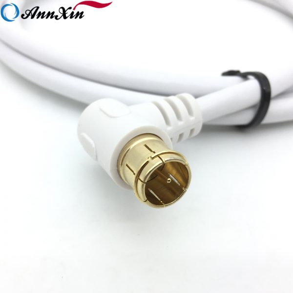 S-4C-FB 75ohm Gold Plated F Straight To F Right Angle Connector Coaxial Cable (3)