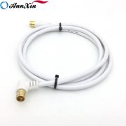 S-4C-FB 75ohm Gold Plated F Straight To F Right Angle Connector Coaxial Cable (7)