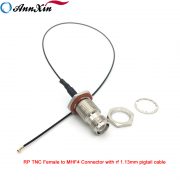Waterproof RP TNC Female 50ohm Connector to Ipex Mhf4 With Rf 1.13mm Coaxial Cable 30cm Long (7)
