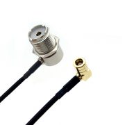 UHF Female to SMB Female Right Angle Pigtail Cable RG174 For Wifi Network (1)