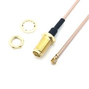 U.fl Ipx Male to RP-SMA Female Low Loss RG-178 Pigtail Cable (5)