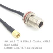 SMA Male to N Female Bulkhead RG58 Cable 5m for WiFi Booster Antenna (7)