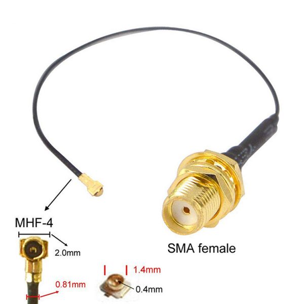 SMA Female to MHF4 RF 0.81Pigtail Coaxial Cable (2)