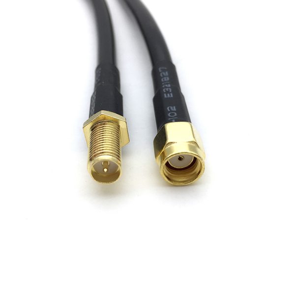 RP SMA Female to RP SMA Male Pigtail RG58 Cable Assembly (5)